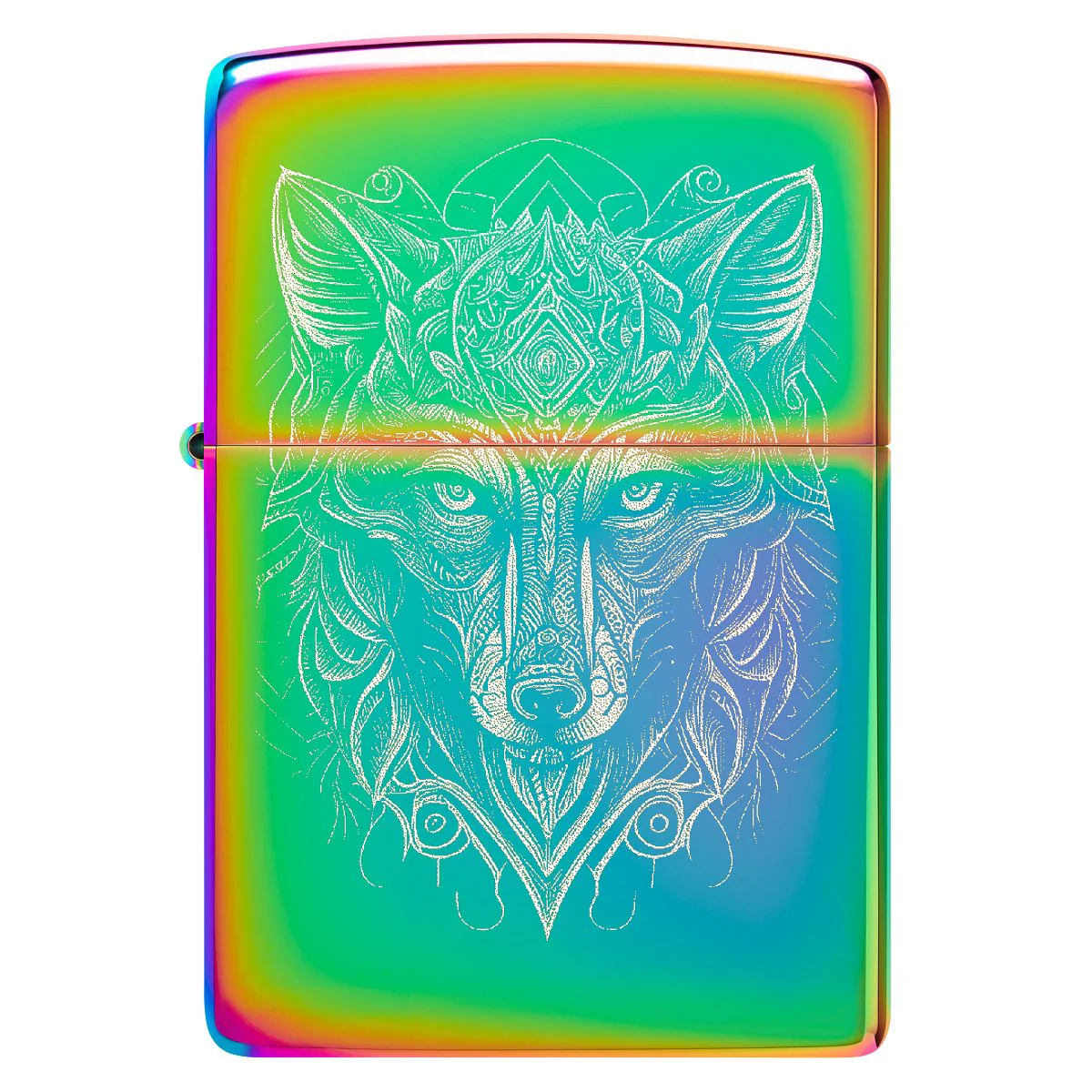 Zippo Lighter: Mystic Wolf, Photo Image - Multi-Color 46176 - Image 2
