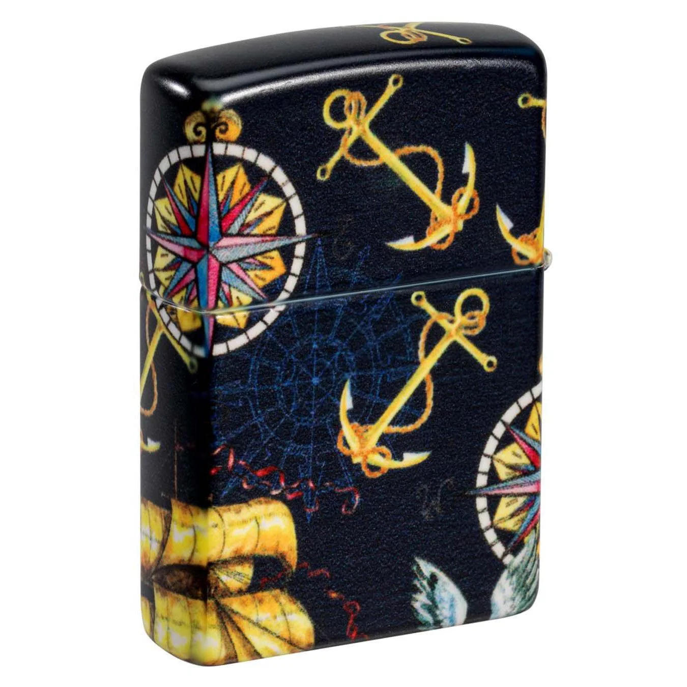 Zippo Lighter: Nautical Design With Ship - 540 White Matte 48813 - Image 4