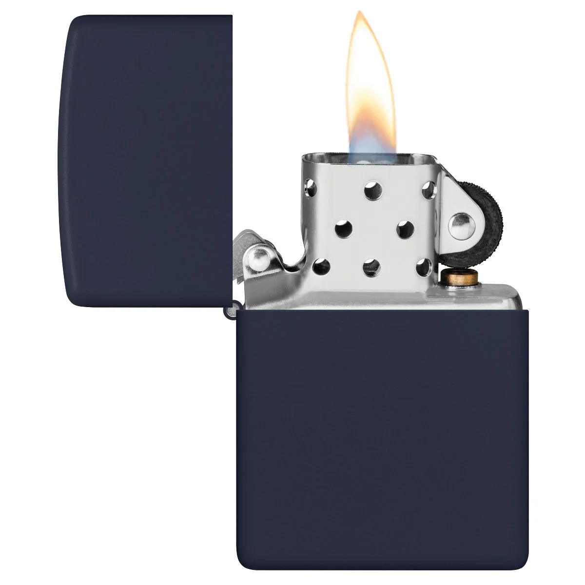 Zippo Lighter: Navy Matte 239 - Image 3