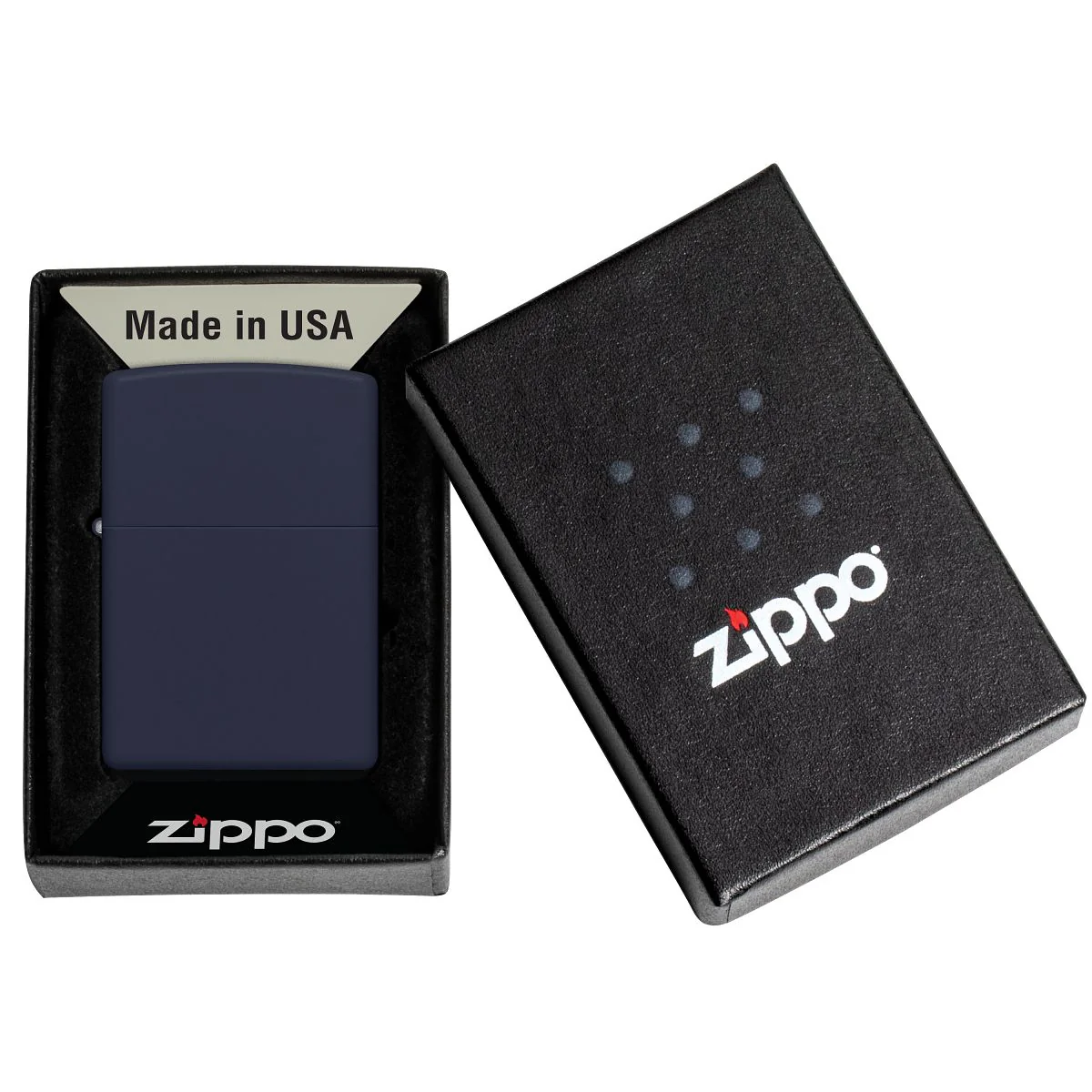 Zippo Lighter: Navy Matte 239 - Image 6