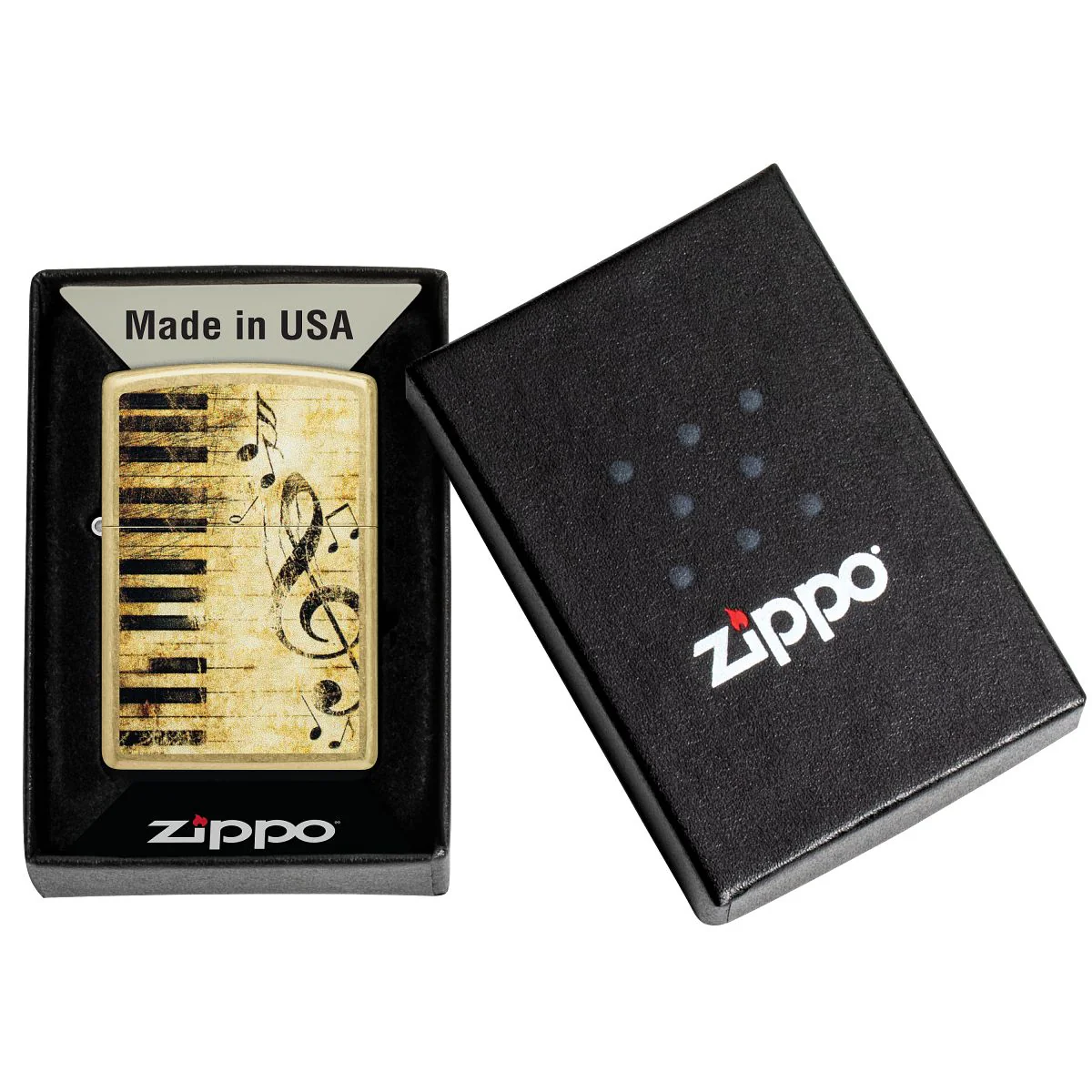 Zippo Lighter: Nothing but Treble, Keyboard - Street Brass 46712 - Image 6