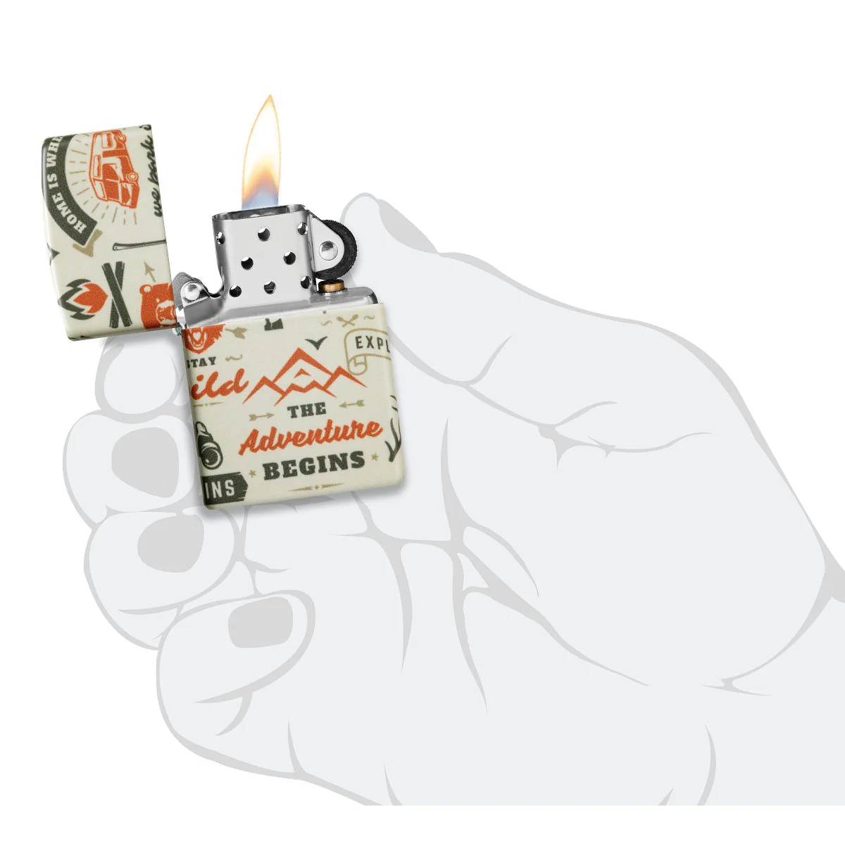 Zippo Lighter: Outdoor Adventures - 540 Color 46041 - Image 9