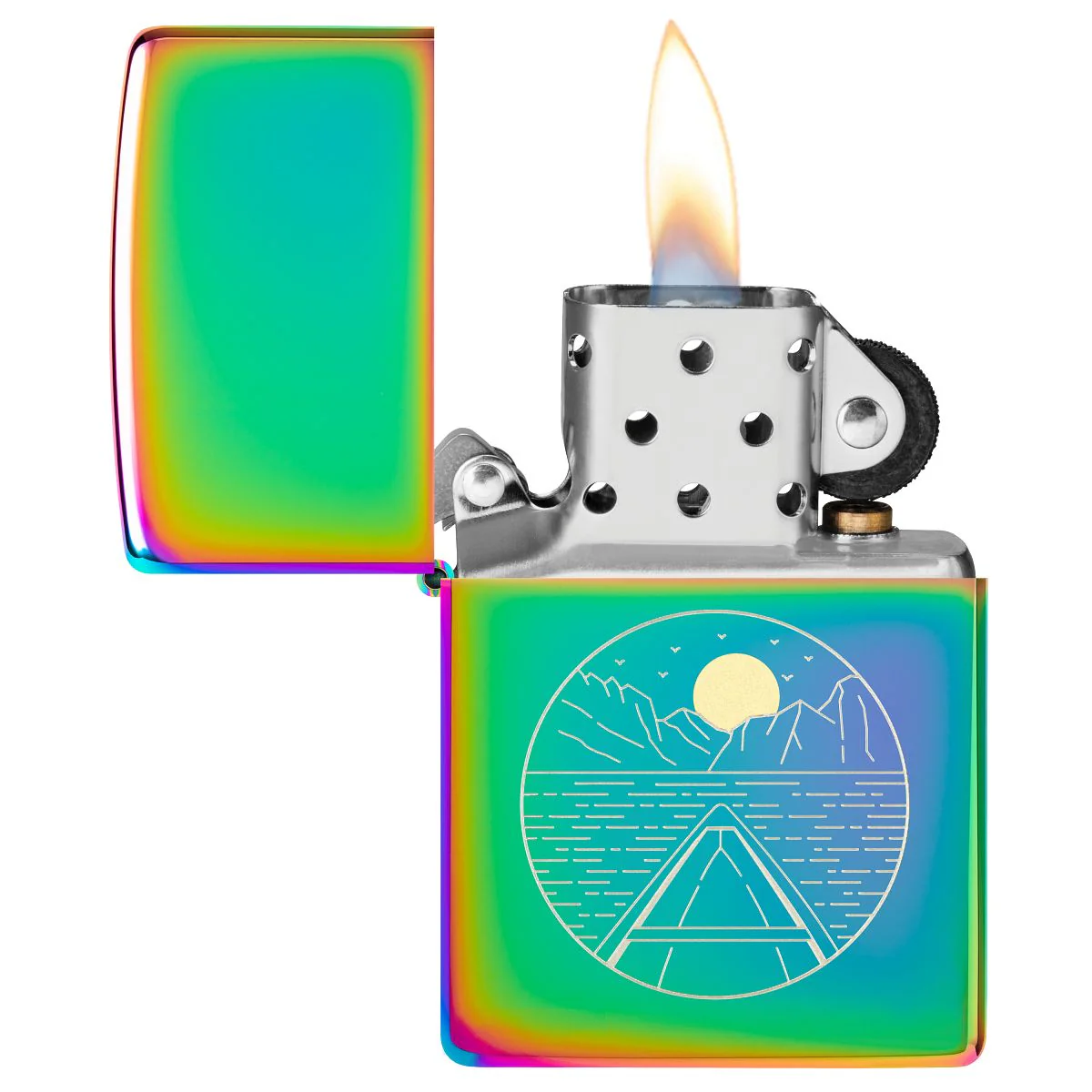 Zippo Lighter: Outdoor Landscape, Engraved - Multi-Color 46698 - Image 3