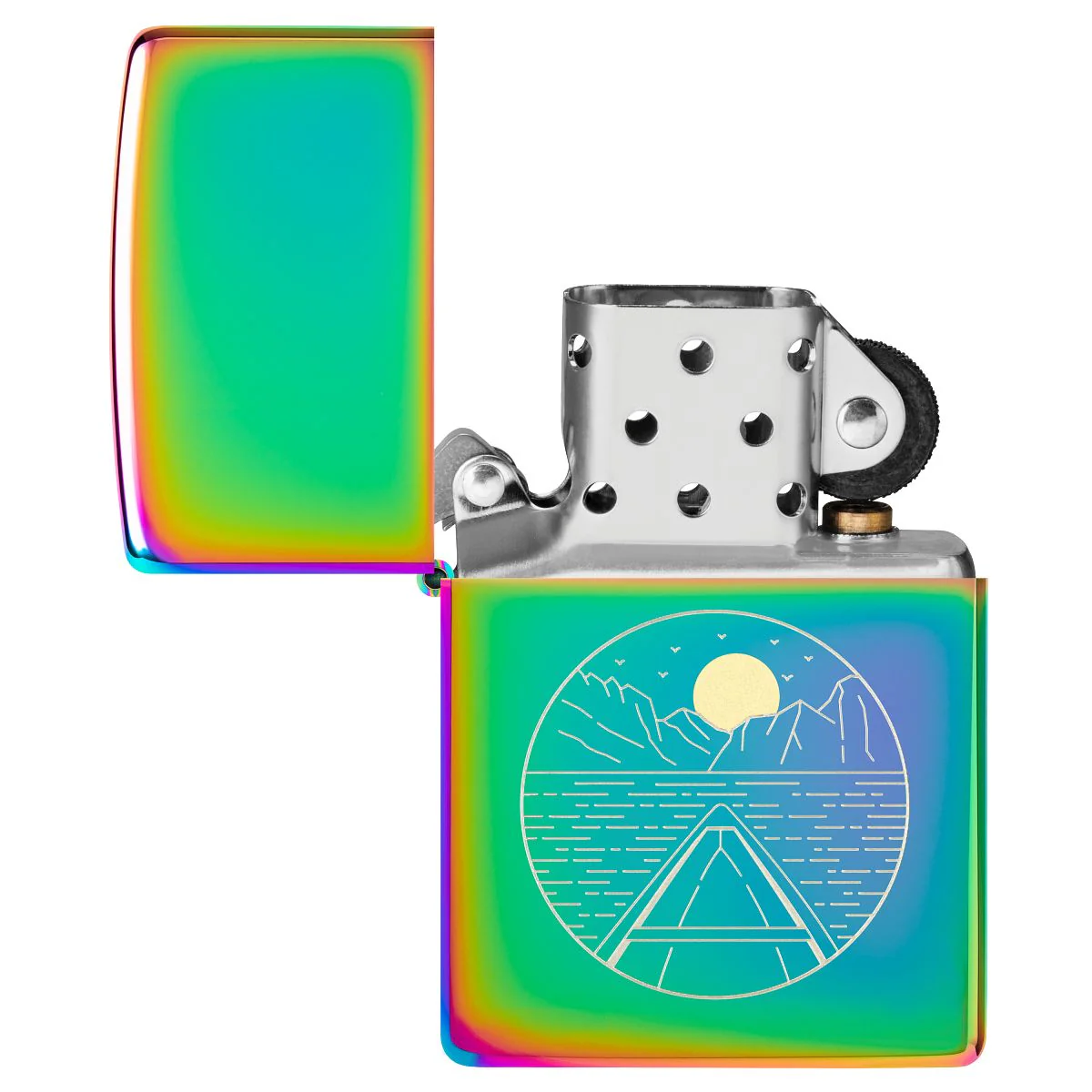 Zippo Lighter: Outdoor Landscape, Engraved - Multi-Color 46698 - Image 4