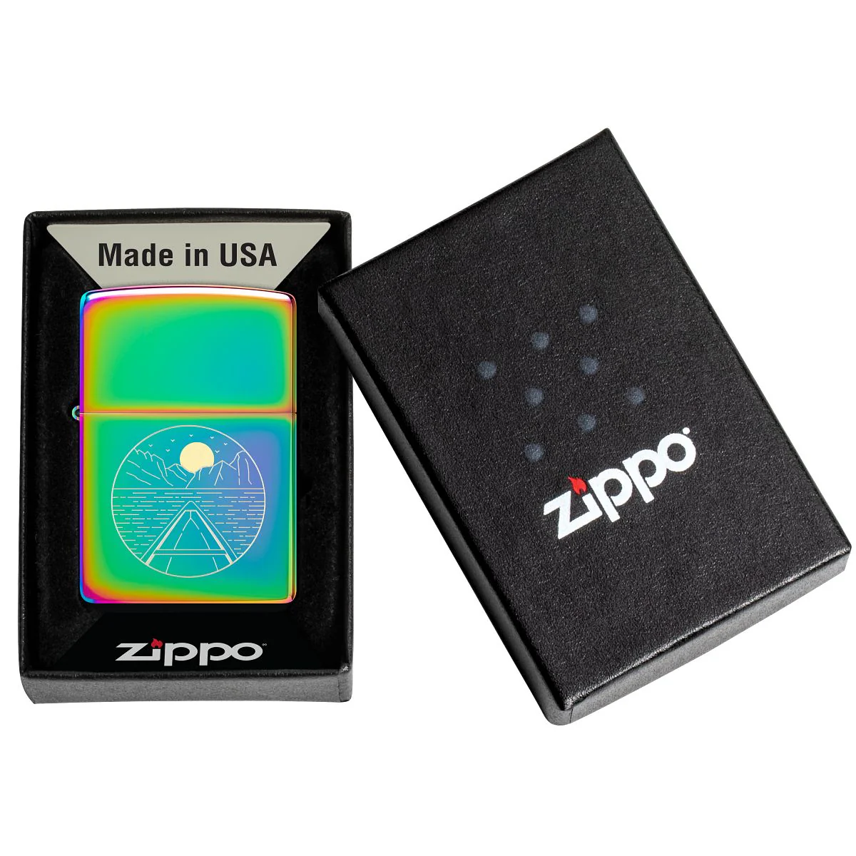 Zippo Lighter: Outdoor Landscape, Engraved - Multi-Color 46698 - Image 6