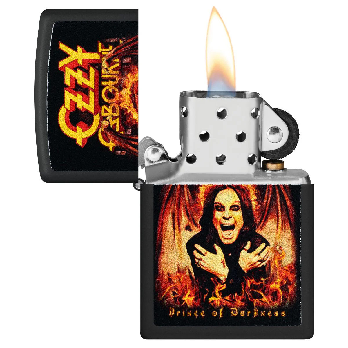 Zippo Lighter: Ozzy Osbourne, Prince of Darkness - Black Matte 47082 - Image 3