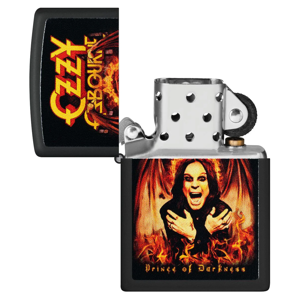 Zippo Lighter: Ozzy Osbourne, Prince of Darkness - Black Matte 47082 - Image 4