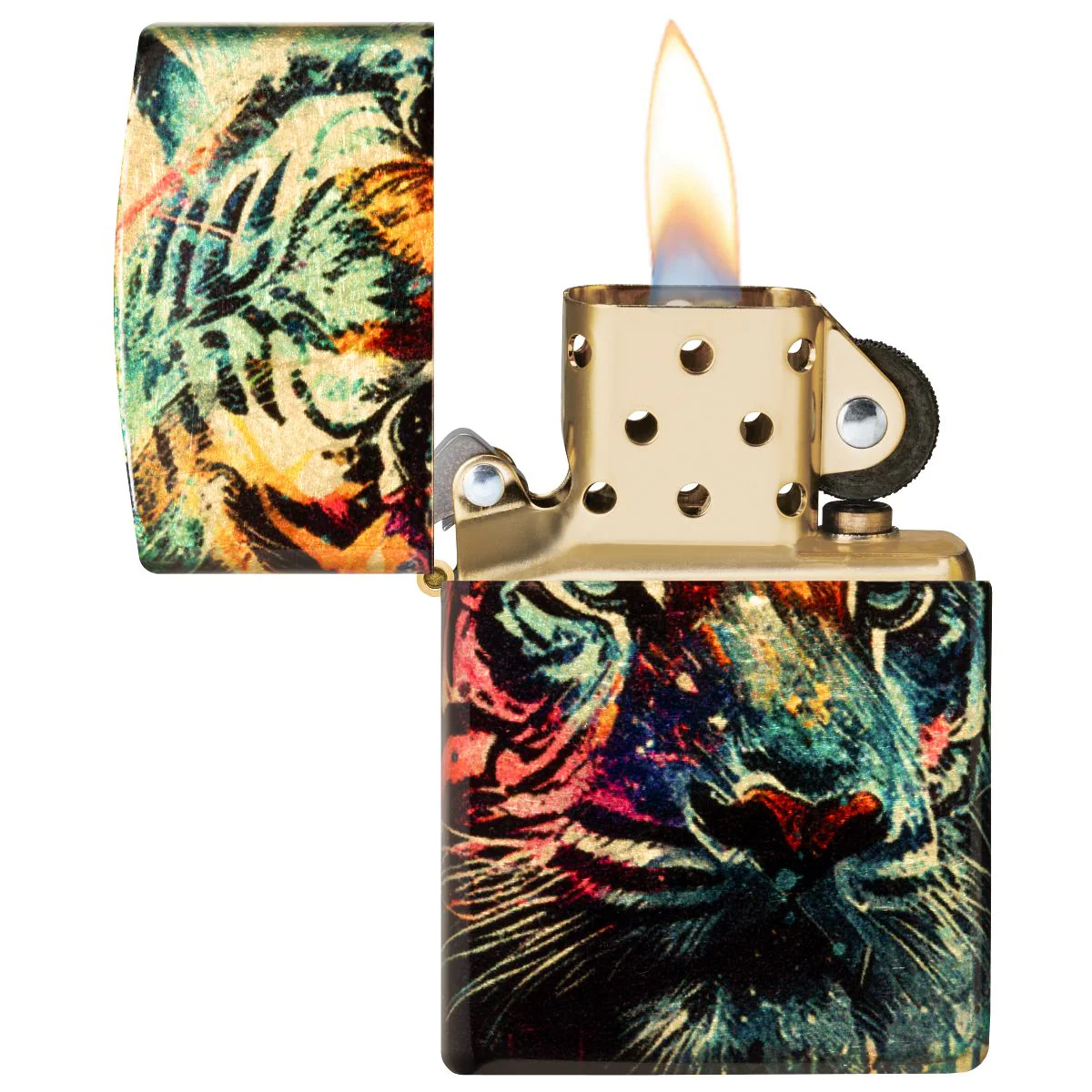 Zippo Lighter: Painted Tiger - 540 Fusion 46145 - Image 7