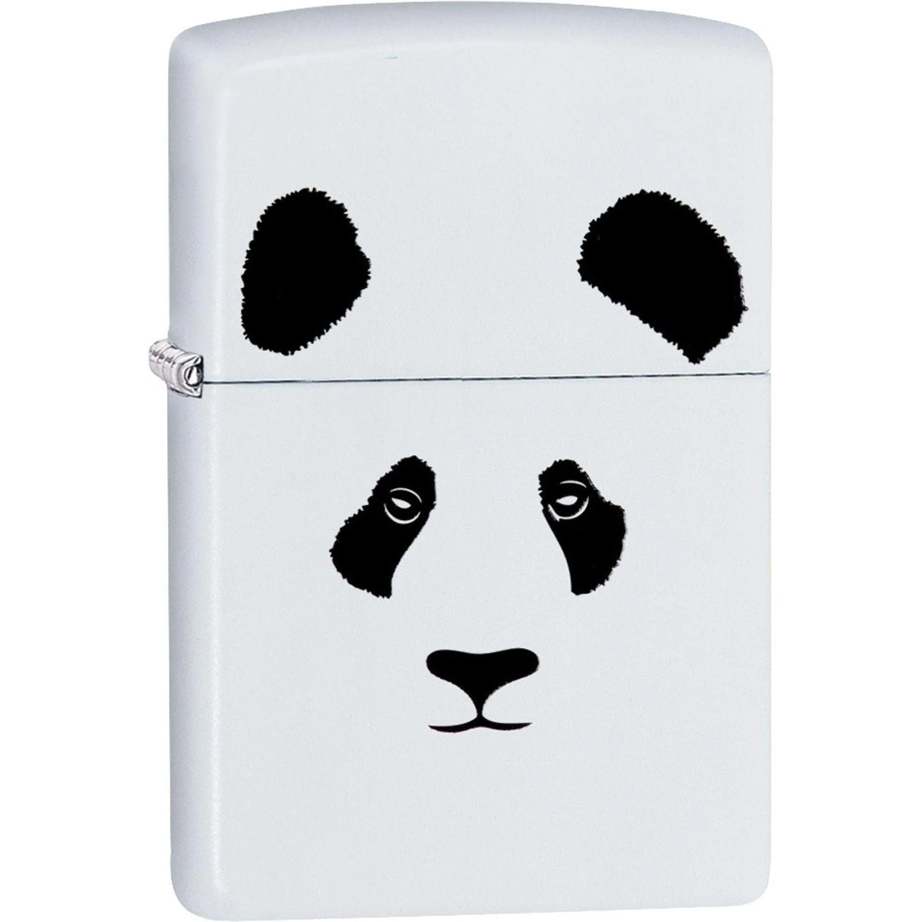 Zippo Lighter: Panda Bear - White Matte 81598