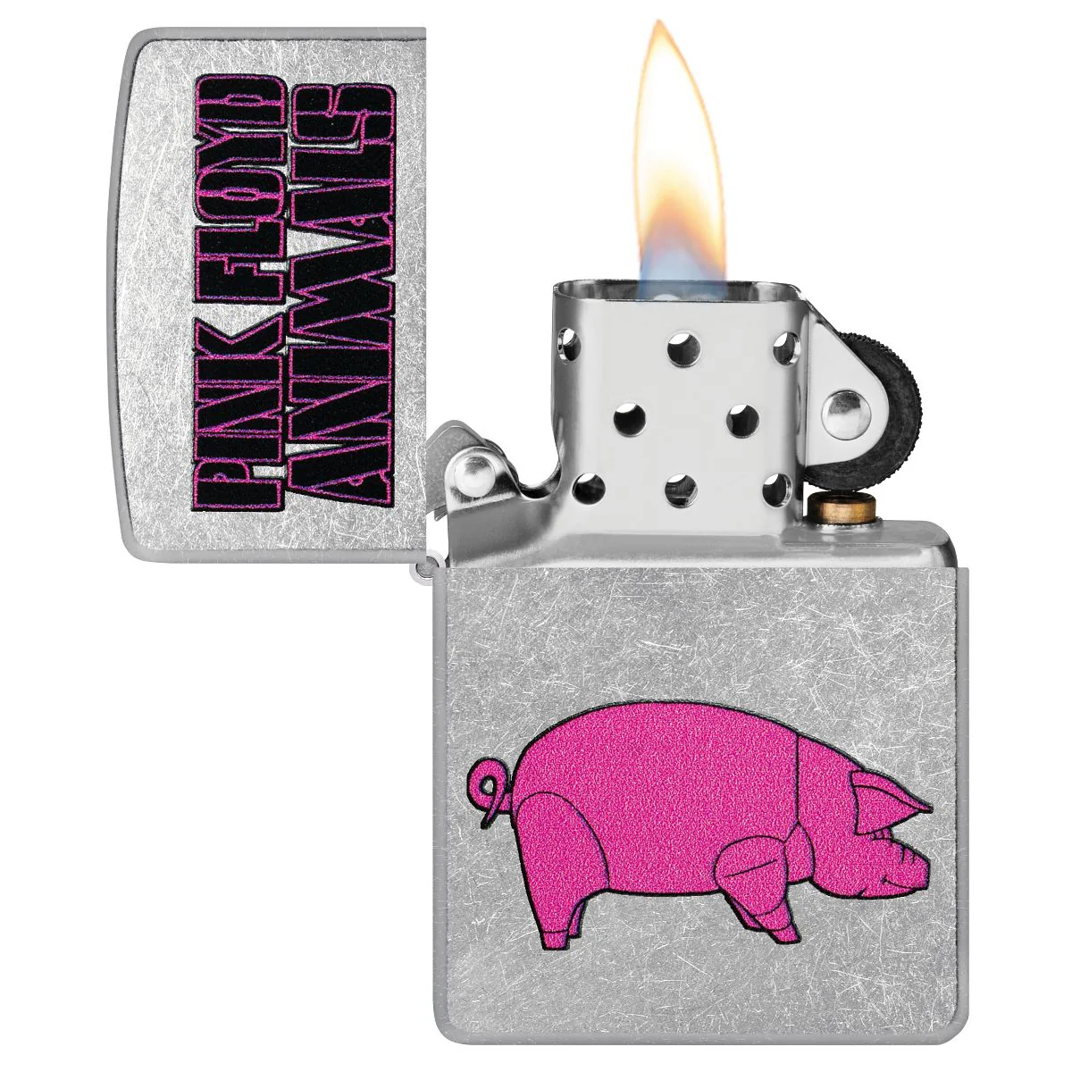Zippo Lighter: Pink Floyd, Animals - Street Chrome 47241 - Image 3