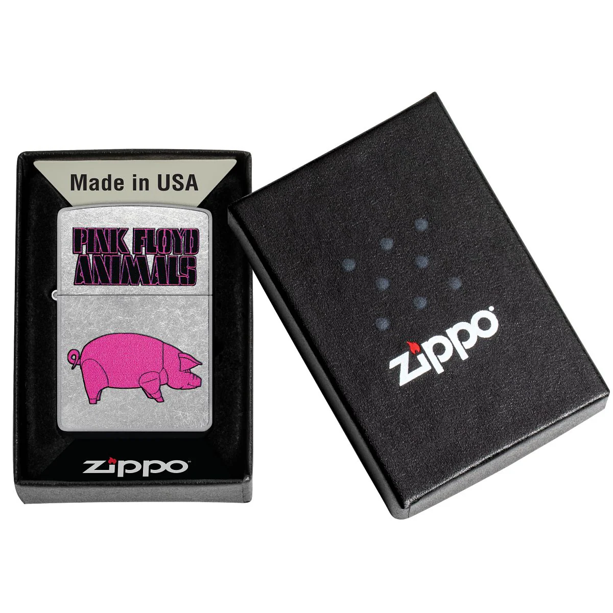 Zippo Lighter: Pink Floyd, Animals - Street Chrome 47241 - Image 6
