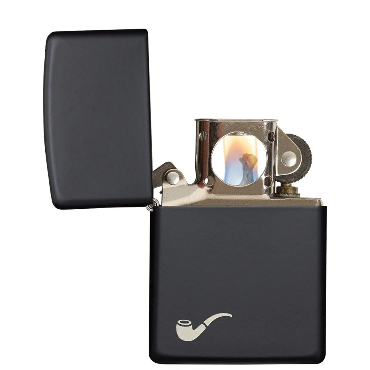 Zippo Lighter: Pipe - Black Matte 218PL - Image 3