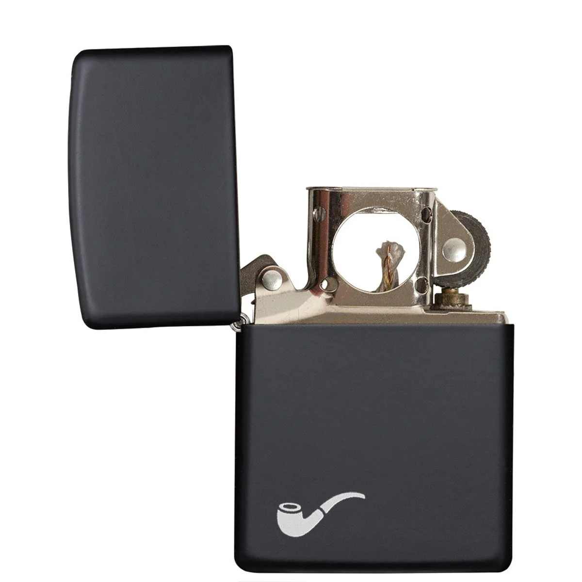 Zippo Lighter: Pipe - Black Matte 218PL - Image 4