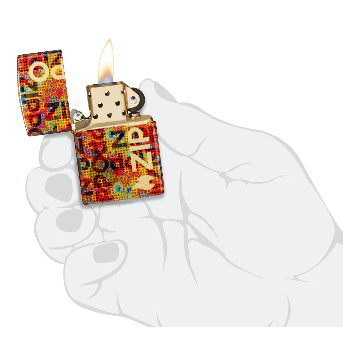 Zippo Lighter: Pixel Fusion Design - 540 Fusion 46386 - Image 8
