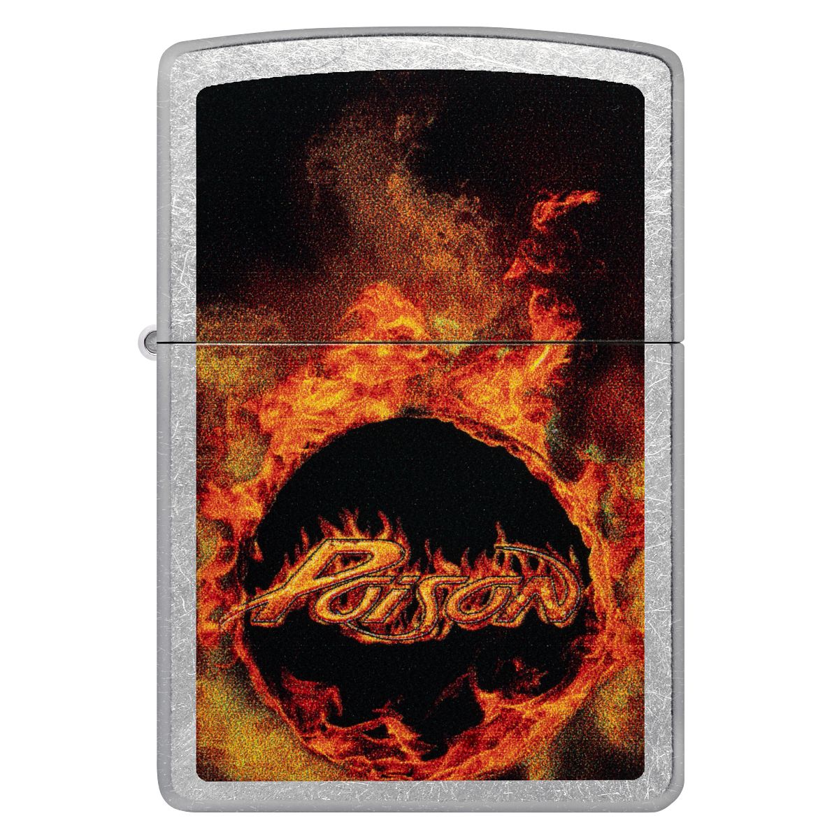 Zippo Lighter: Poison, Fire Design - Street Chrome 47230 - Image 2