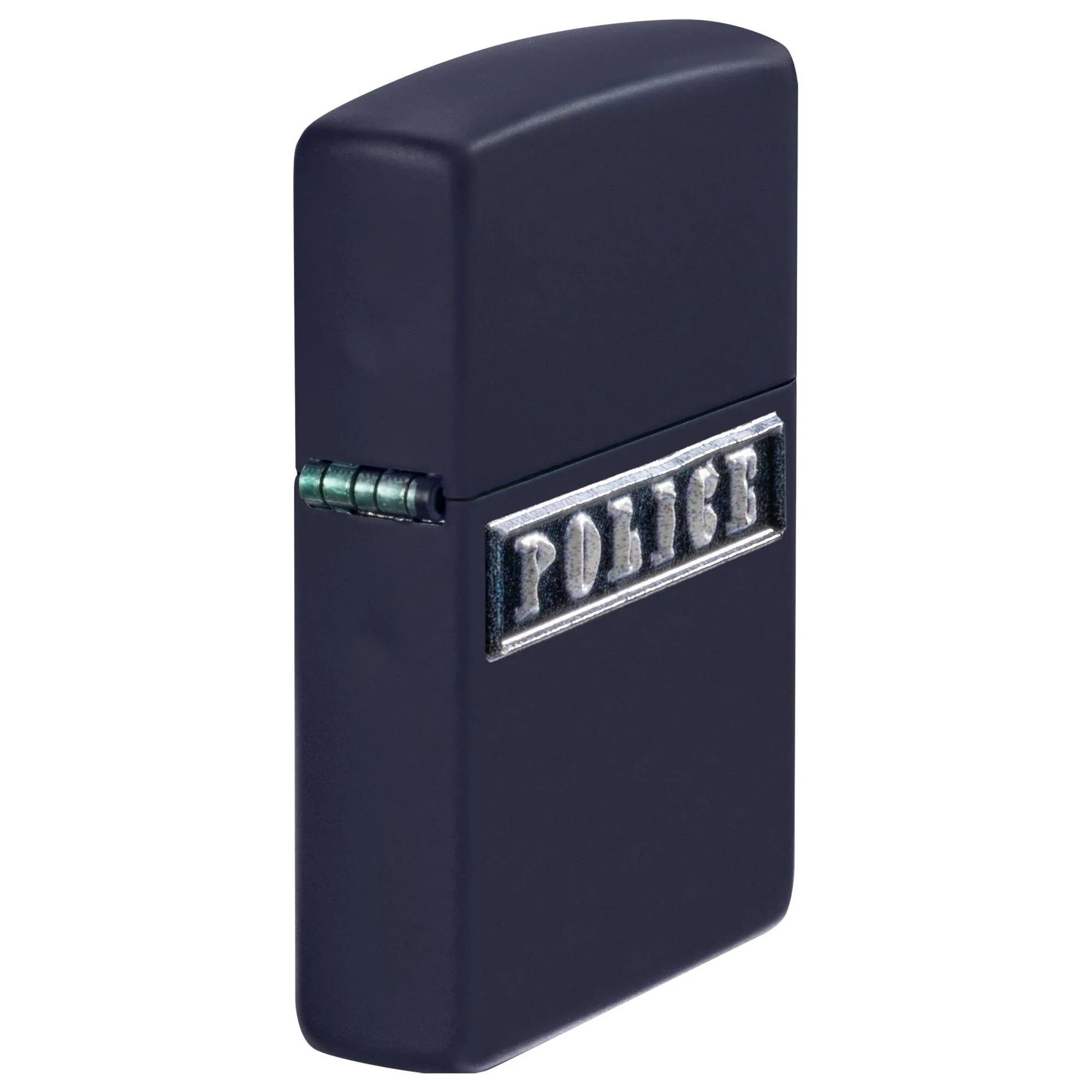 Zippo Lighter: Police Emblem - Navy Matte 81710 - Image 2