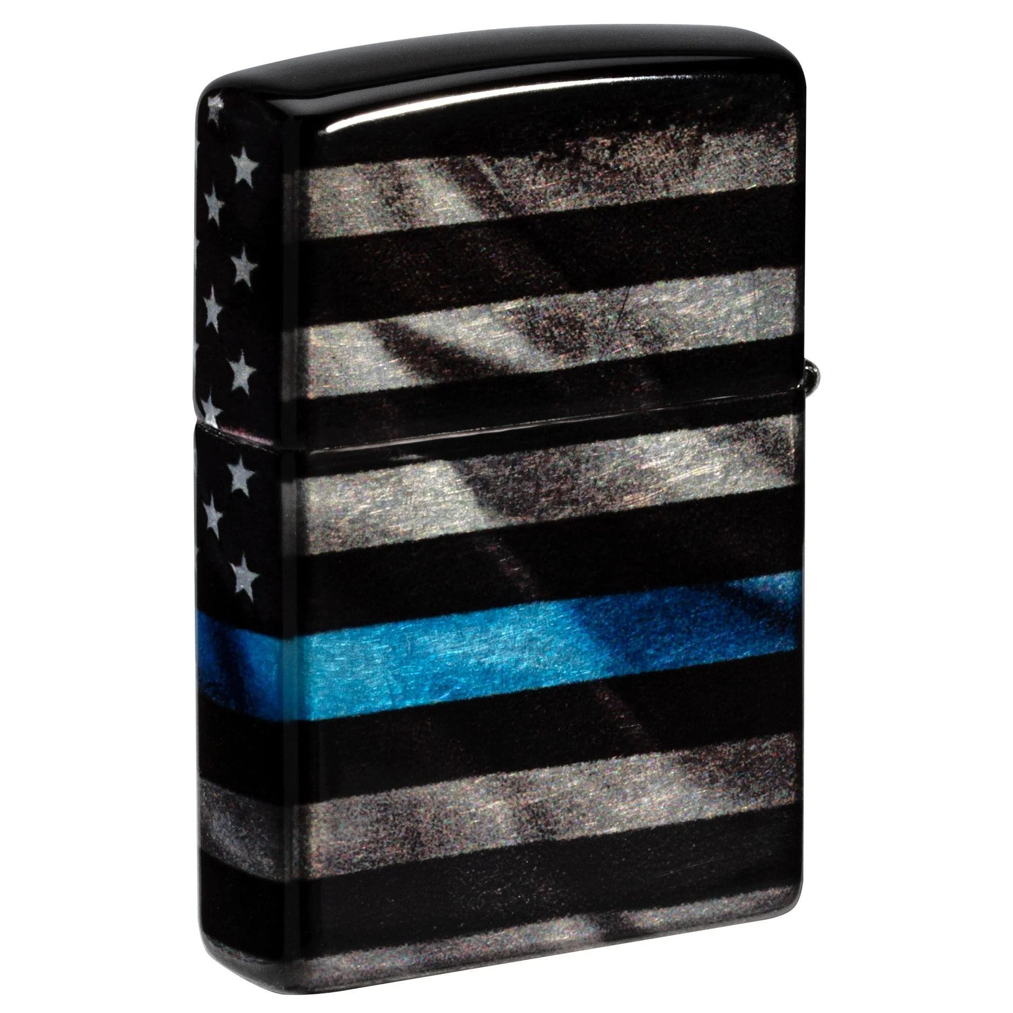Zippo Lighter: Police Flag with Blue Line - 540 Fusion 81562 - Image 2
