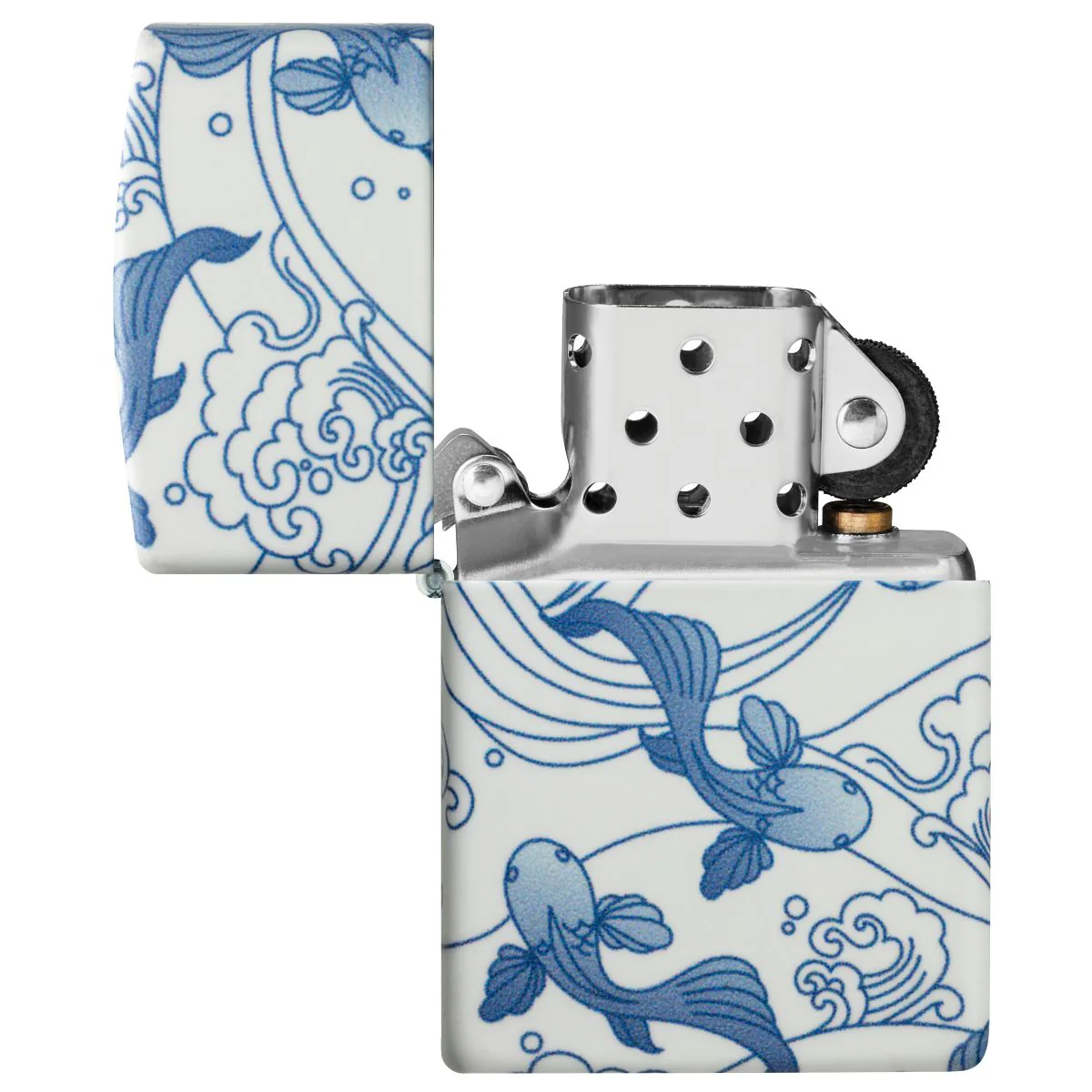 Zippo Lighter: Porcelain Koi Fish - 540 Color 46948 - Image 8