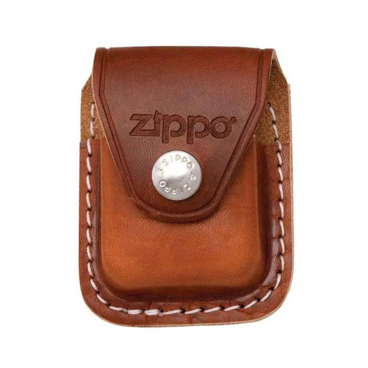 Zippo Lighter Pouch with Clip - Brown LPCB