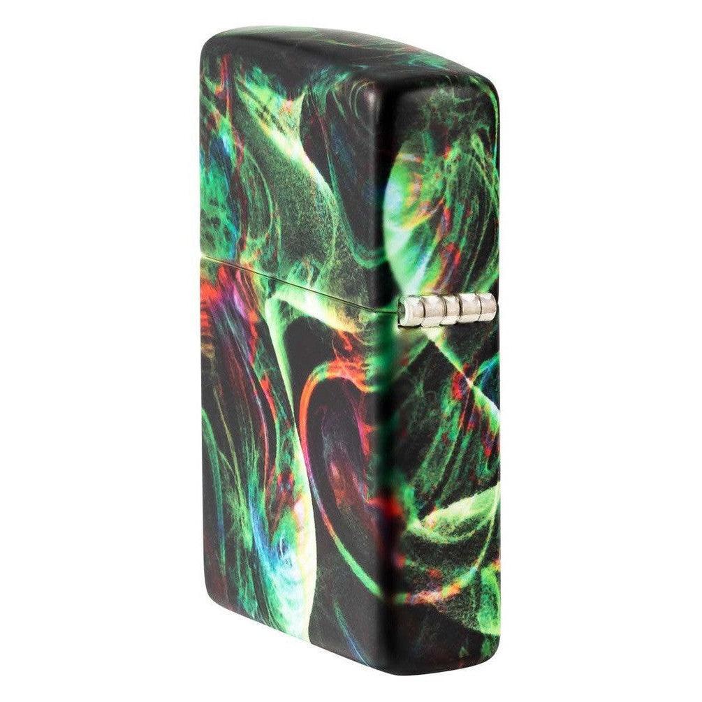 Zippo Lighter: Psychedelic Swirl, 540 Color - Glow-in-the-Dark Green 48774 - Image 4