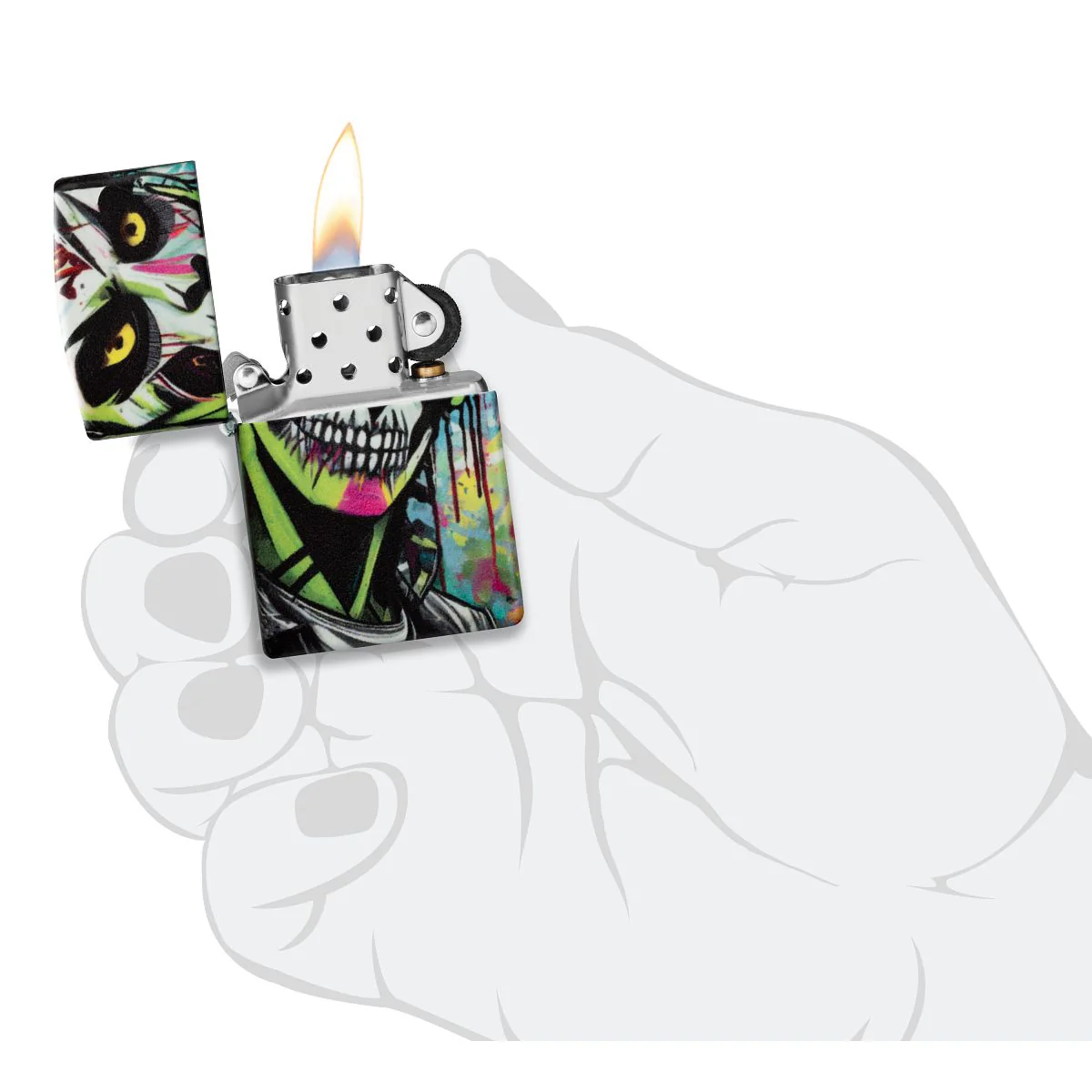 Zippo Lighter: Punk Zombie - 540 Color 46634 - Image 9