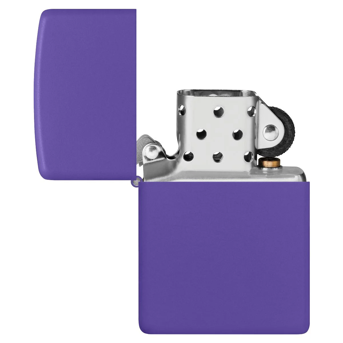 Zippo Lighter: Purple Matte - Purple Matte 237 - Image 4