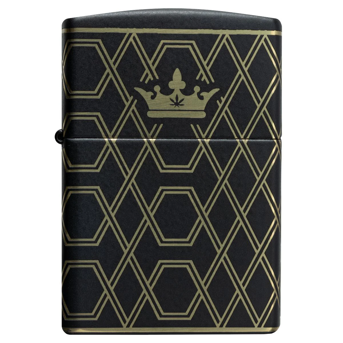 Zippo Lighter: Queen of Bud, Laser 360 - Black Matte 46684 - Image 6