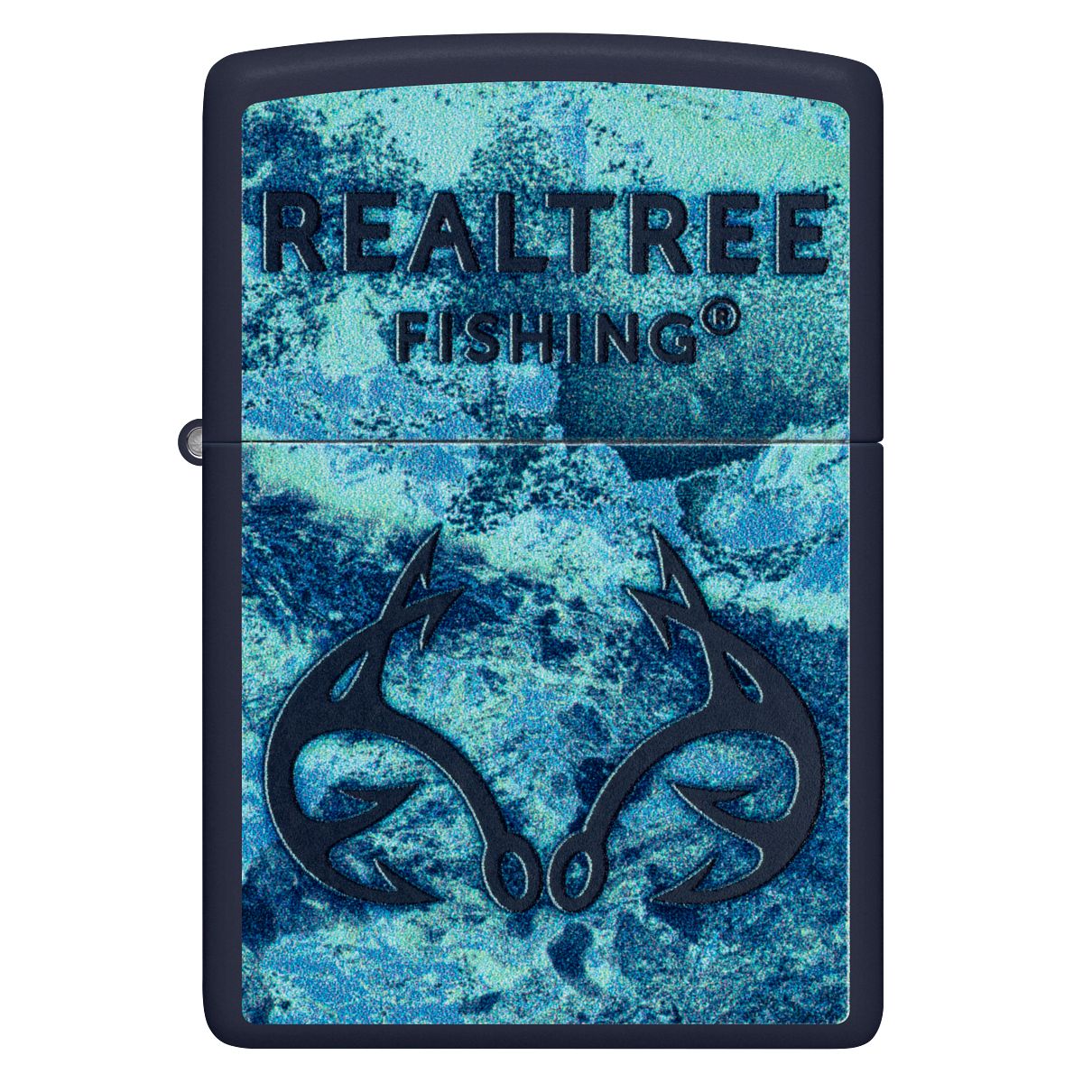 Zippo Lighter: Realtree Fishing - Navy Matte 46792 - Image 2