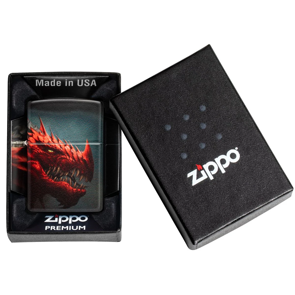 Zippo Lighter: Red Dragon, 540 Color - 540 Matte 48777 - Image 10