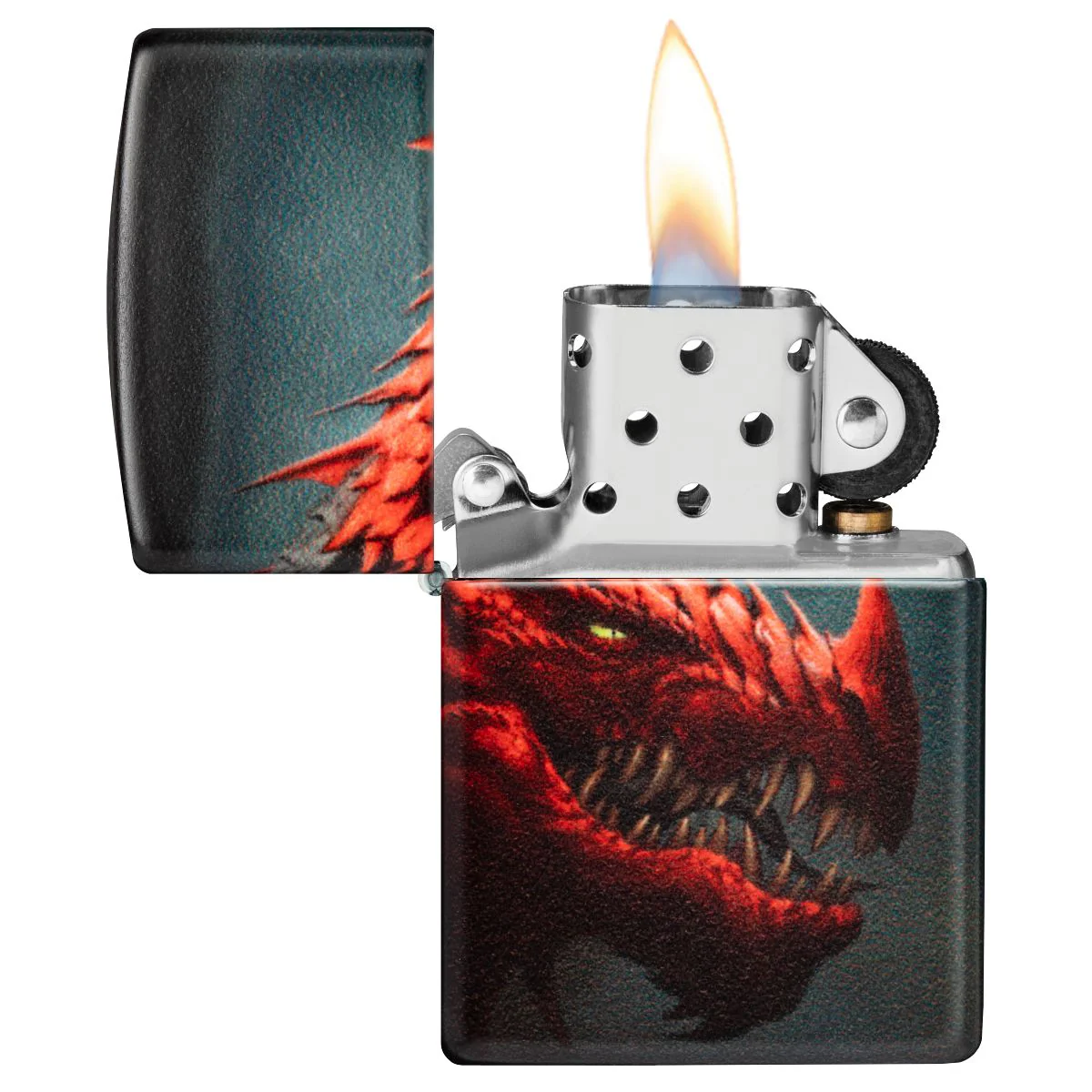 Zippo Lighter: Red Dragon, 540 Color - 540 Matte 48777 - Image 7