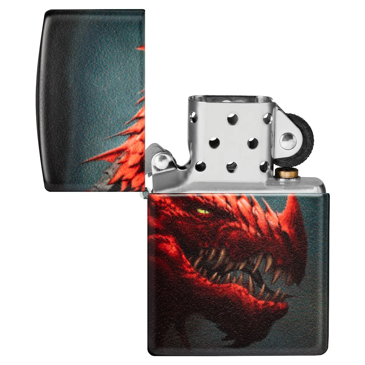 Zippo Lighter: Red Dragon, 540 Color - 540 Matte 48777 - Image 8