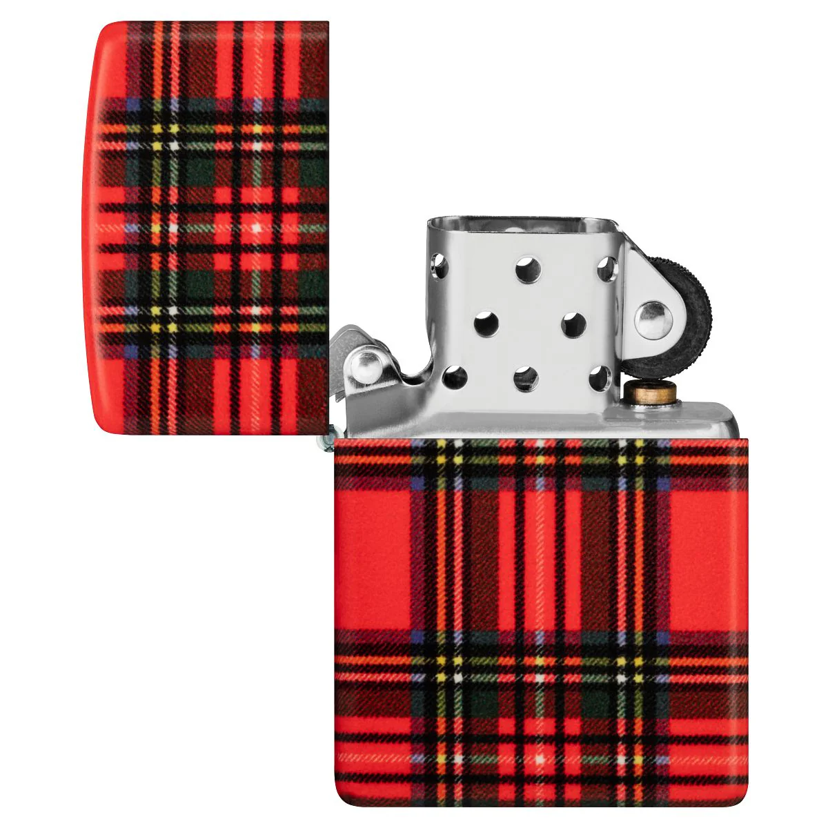 Zippo Lighter: Red Plaid - 540 Color 46352 - Image 7
