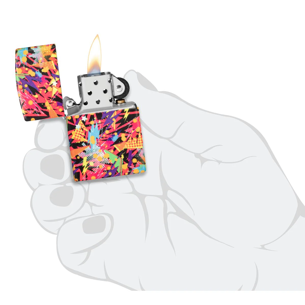 Zippo Lighter: Retro Design, Glow-in-the-Dark - 540 Color 46008 - Image 10