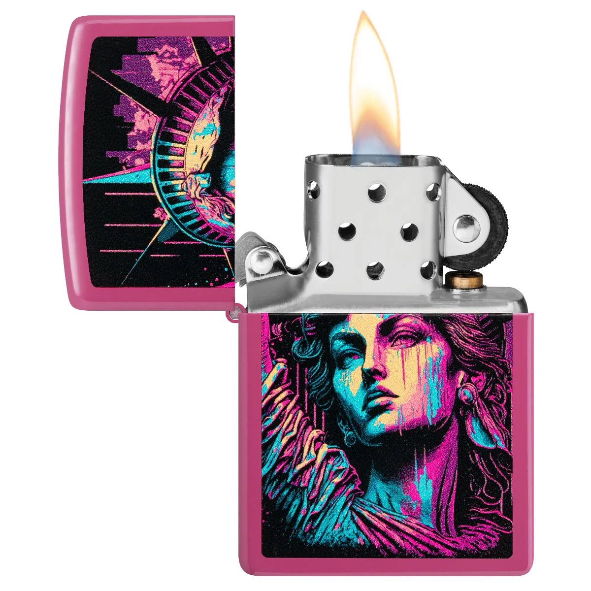 Zippo Lighter: Retro Statue of Liberty - Frequency 48916 - Image 3