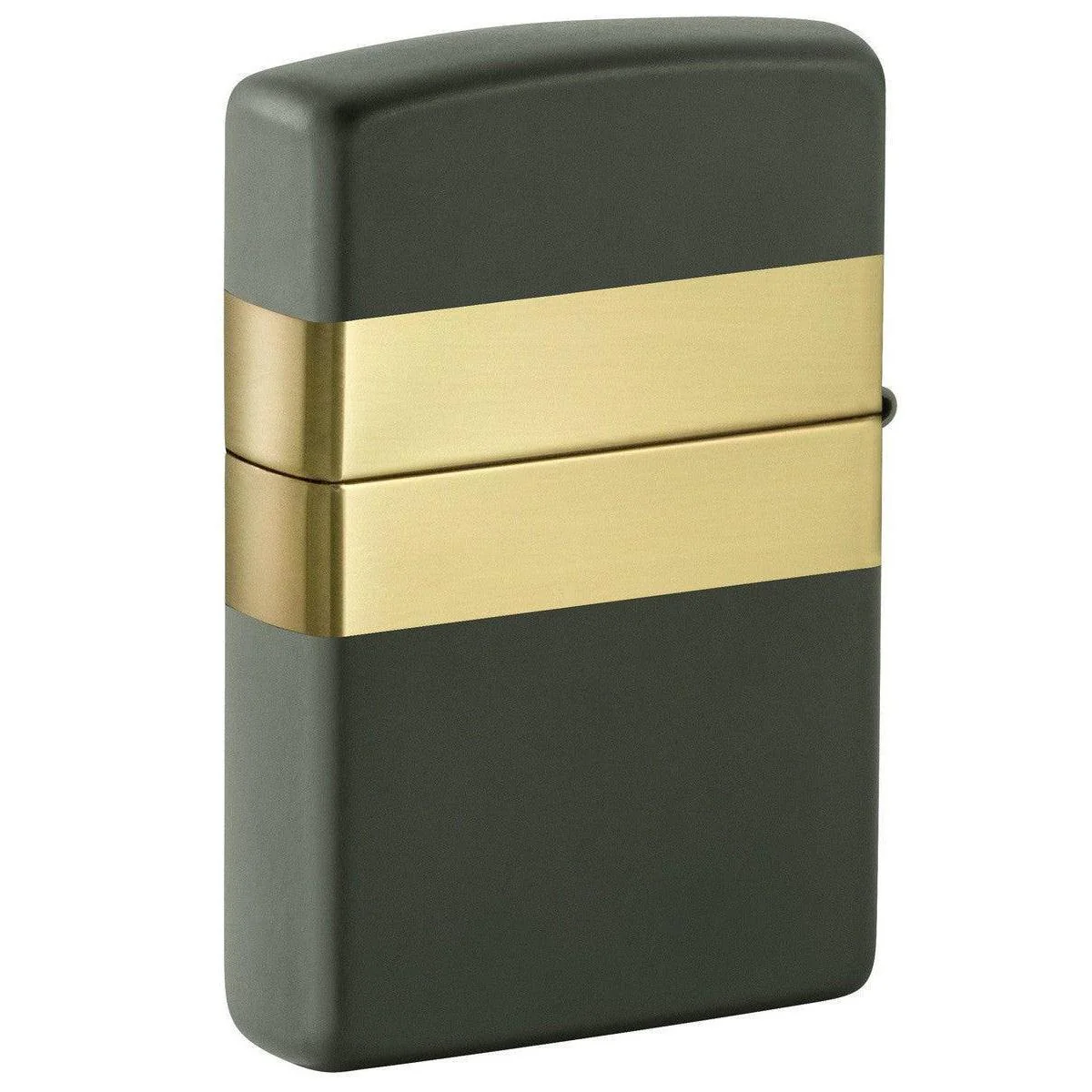 Zippo Lighter: Ribbon with Zippo Logo, Engraved - Green Matte 81492 - Image 2