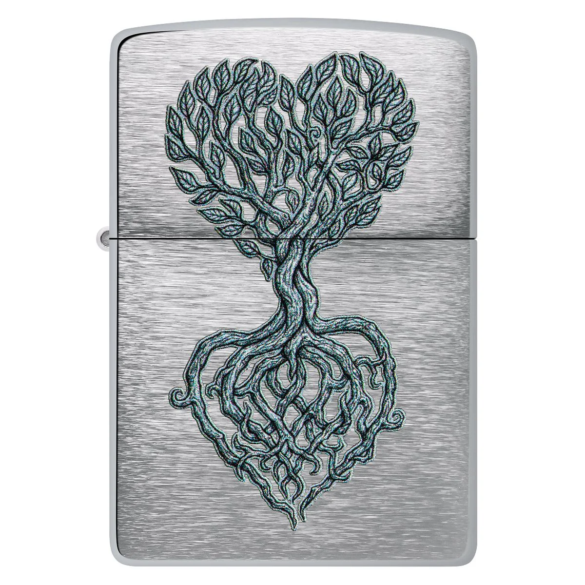 Zippo Lighter: Rooted in Love - Brushed Chrome 46232 - Image 2
