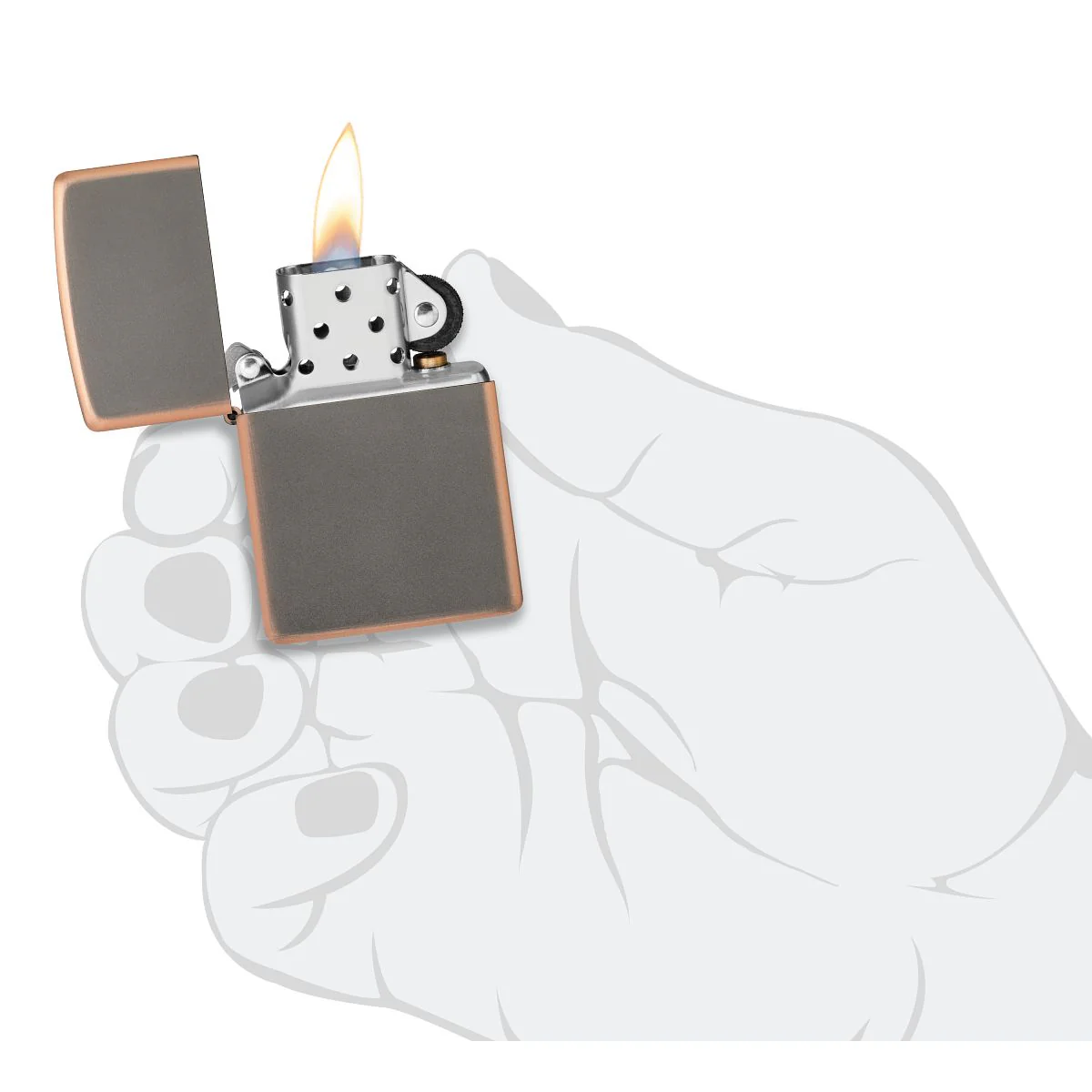 Zippo Lighter: Rustic Bronze - Rustic Bronze 49839 - Image 8