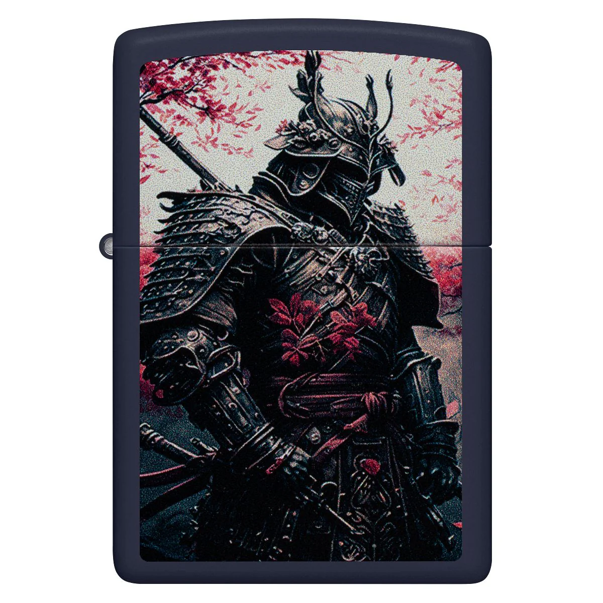Zippo Lighter: Samurai Warrior - Navy Matte 46624 - Image 2