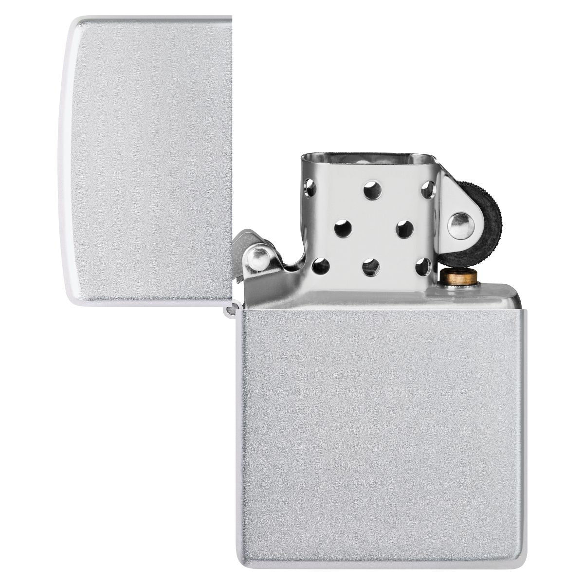 Zippo Lighter: Satin Chrome 205 - Image 4