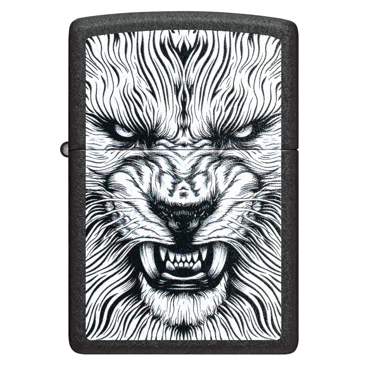 Zippo Lighter: Say Cheese Design - Black Crackle 47144 - Image 2