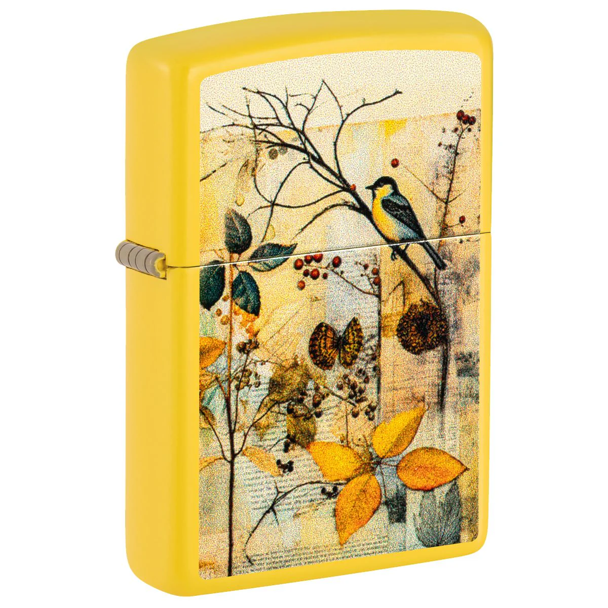 Zippo Lighter: Scrapbook Bird Design - Sunflower 46580