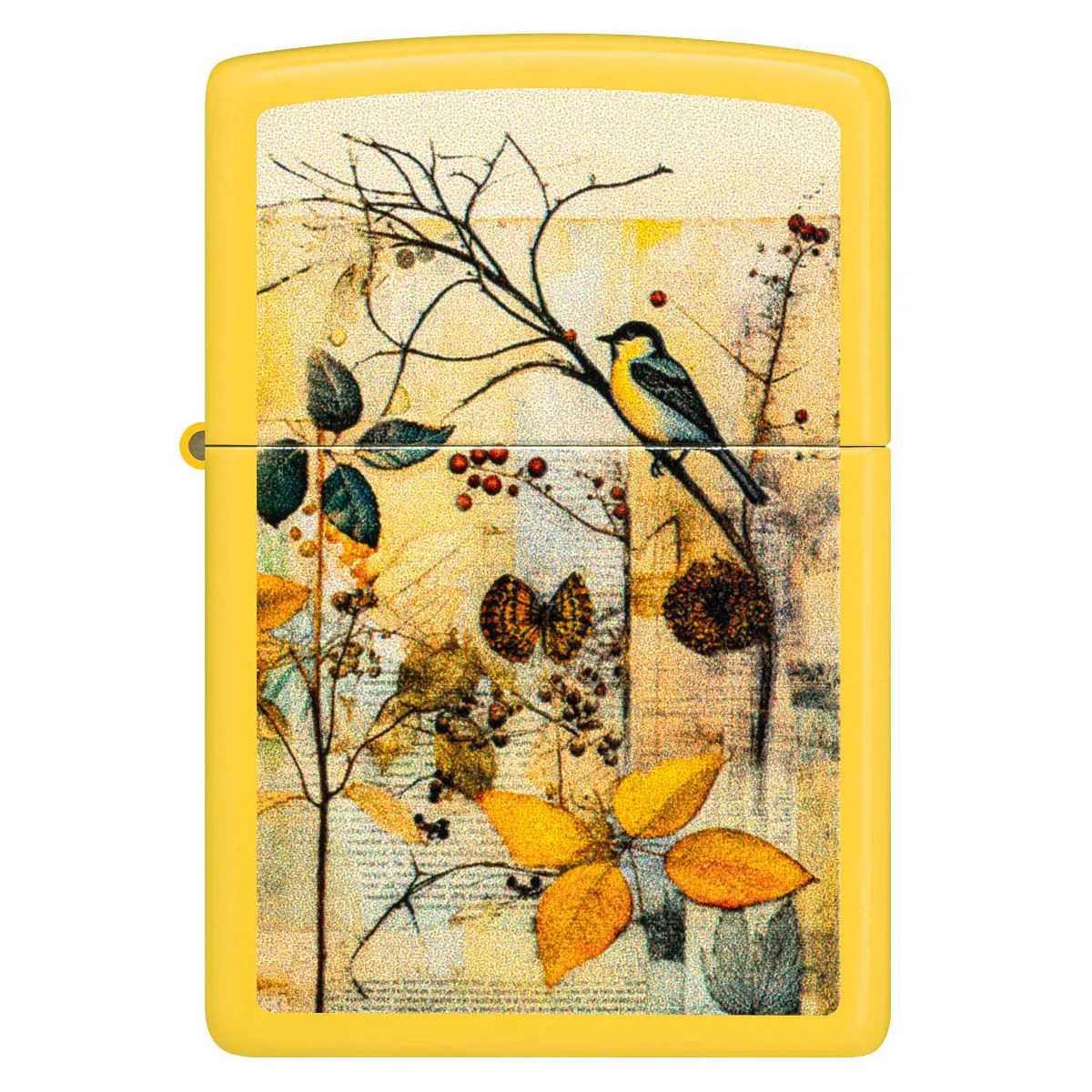 Zippo Lighter: Scrapbook Bird Design - Sunflower 46580 - Image 2