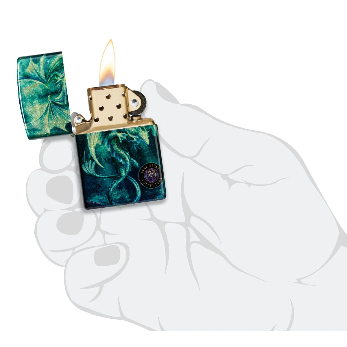 Zippo Lighter: Sea Dragon by Anne Stokes - 540 Fusion 48986 - Image 9