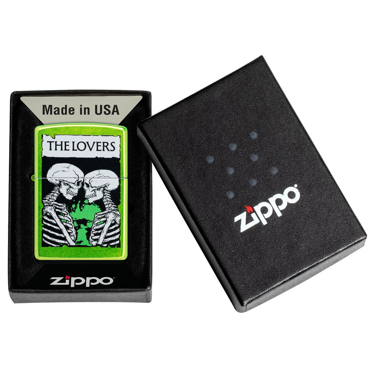 Zippo Lighter: Skeletons, The Lovers - Lurid 47169 - Image 6