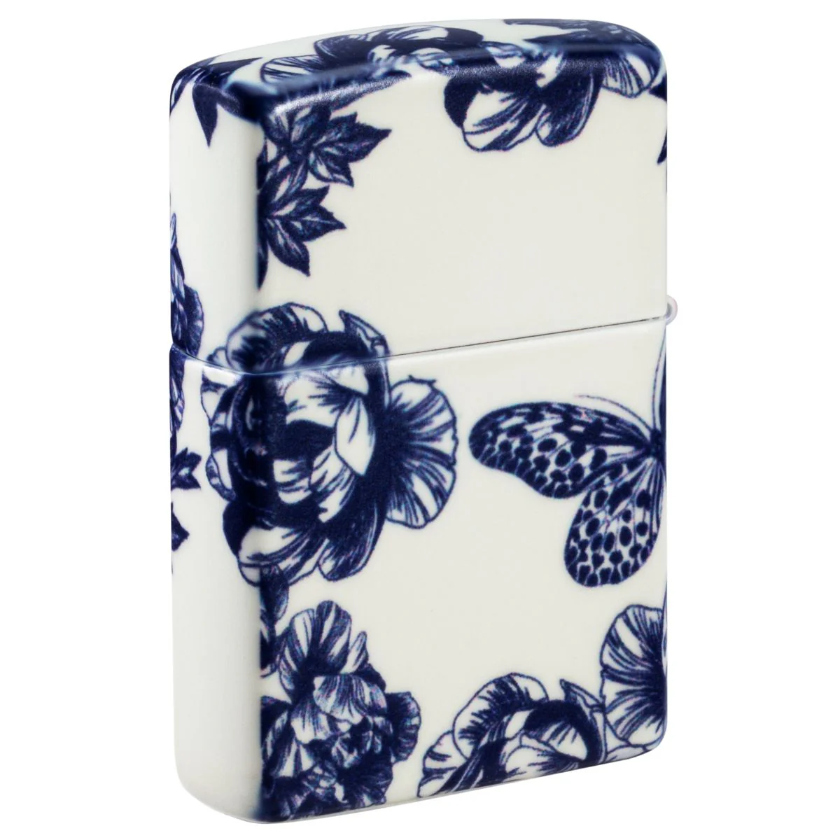Zippo Lighter: Skull and Flowers, Glow-in-the-Dark - 540 Color 46037 - Image 2