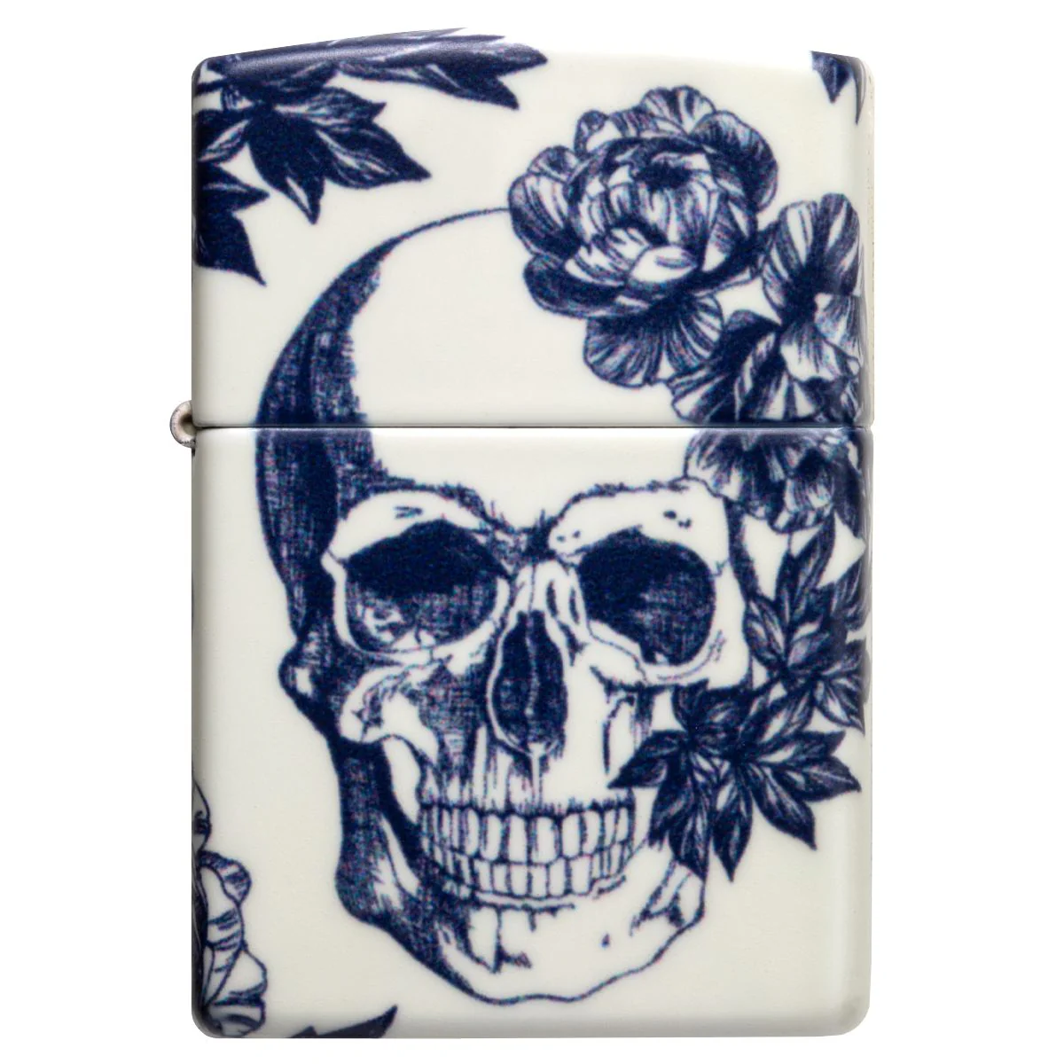 Zippo Lighter: Skull and Flowers, Glow-in-the-Dark - 540 Color 46037 - Image 7