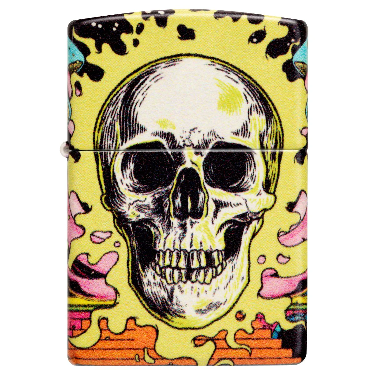 Zippo Lighter: Skull with Mushrooms, Glow in the Dark - 540 Color 48640 - Image 7