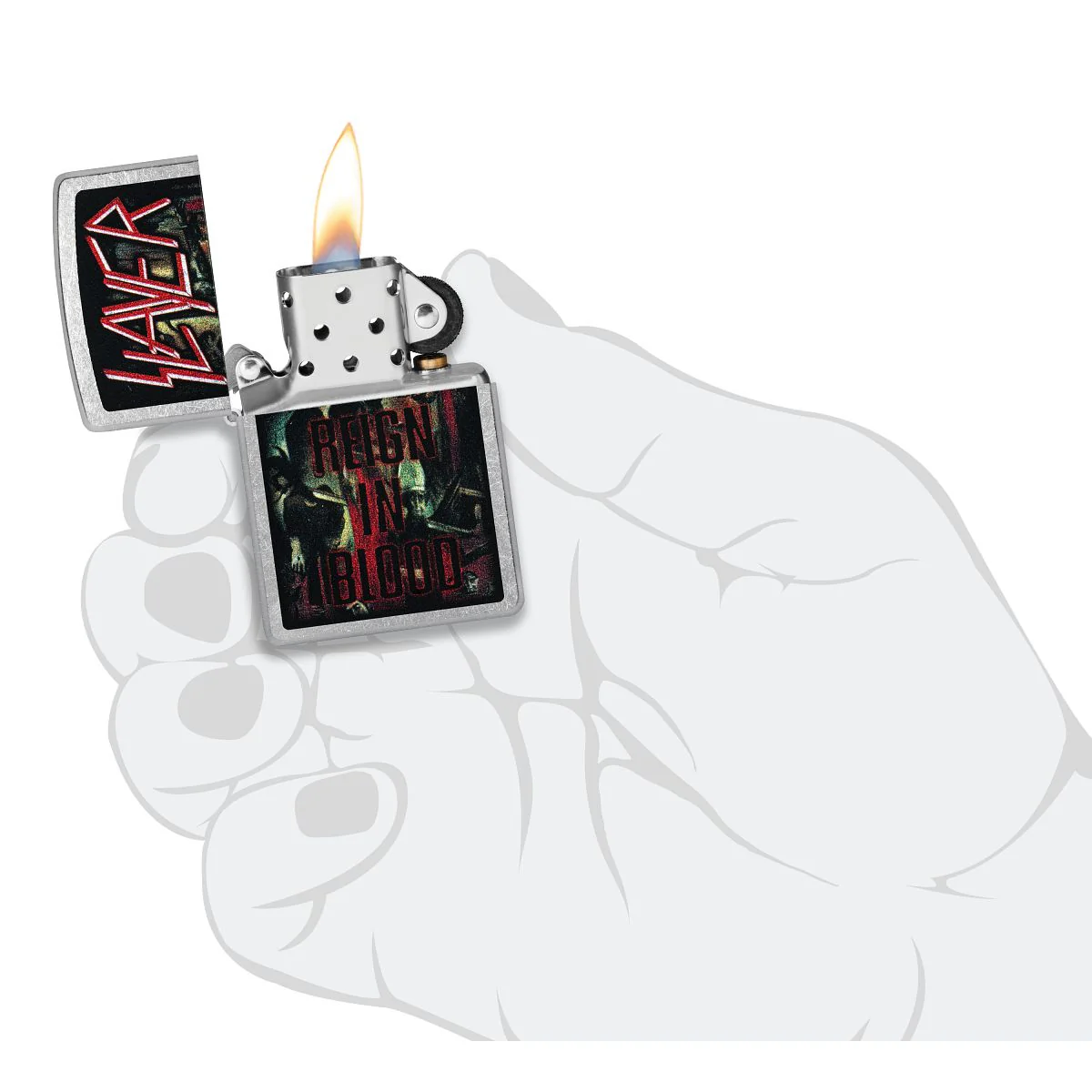 Zippo Lighter: Slayer, Reign in Blood - Street Chrome 47221 - Image 5