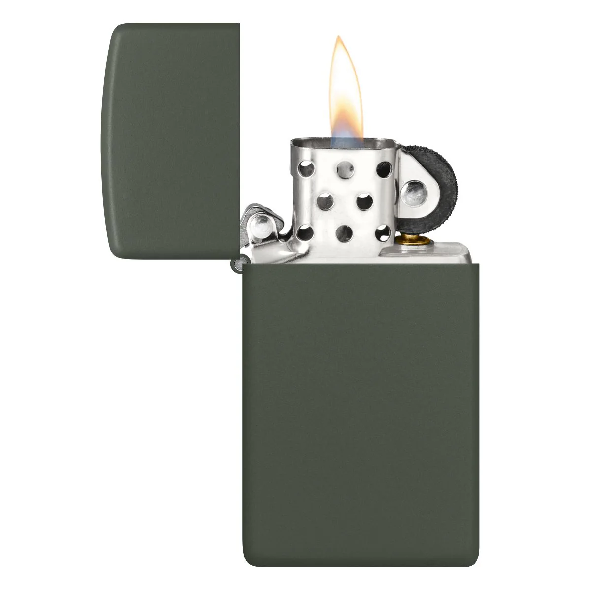 Zippo Lighter: Slim - Green Matte 1627 - Image 3