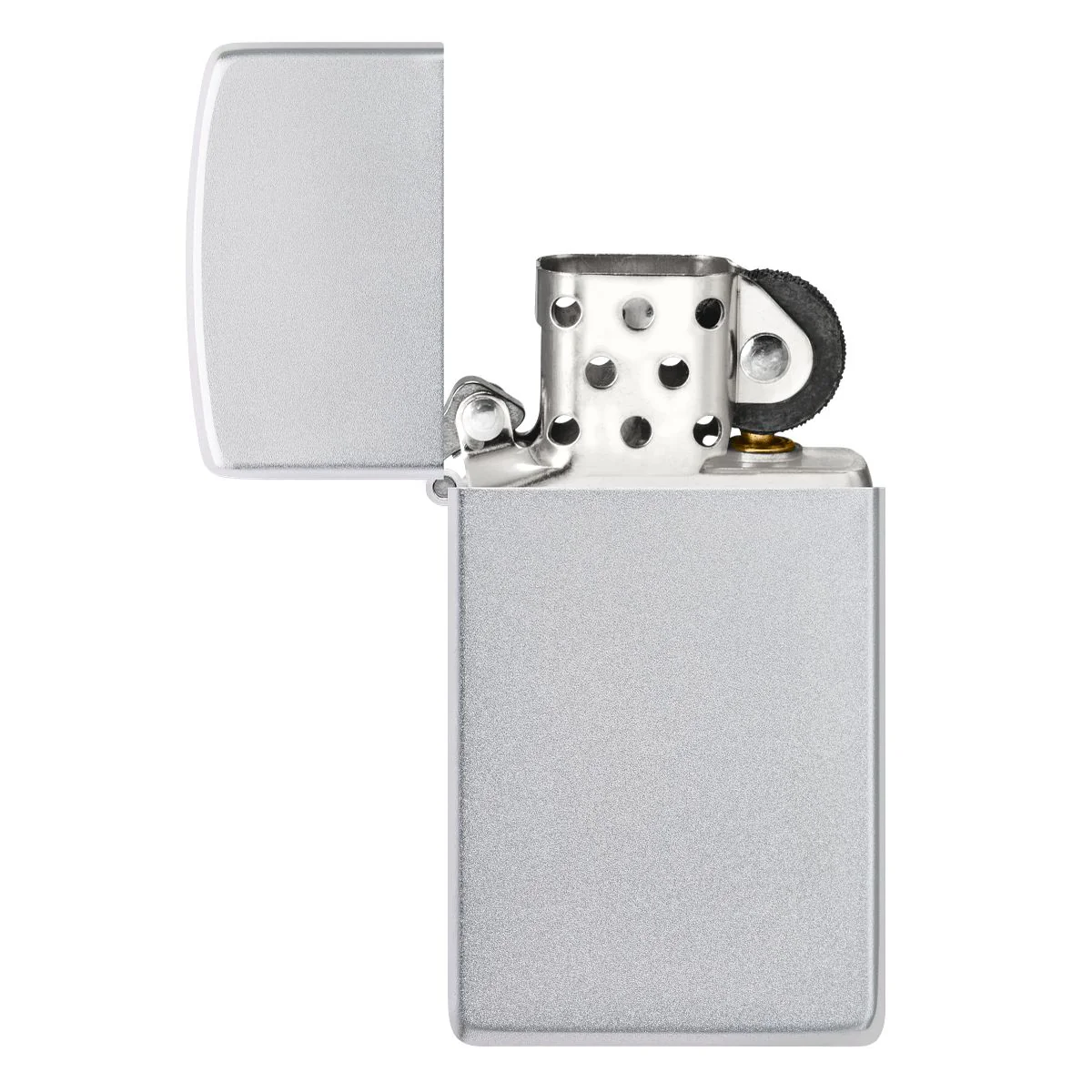 Zippo Lighter: Slim - Satin Chrome 1605 - Image 4